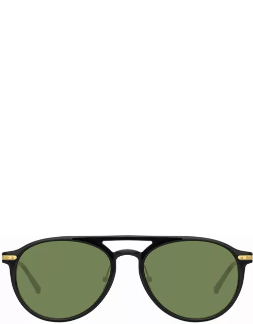 Linda Farrow Linear Ando C9 Aviator Sunglasse