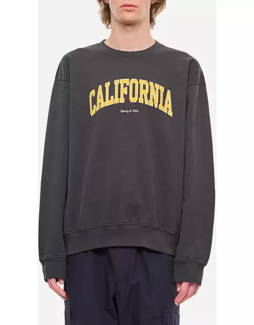Sporty & Rich California Crewneck Sweatshirt Black