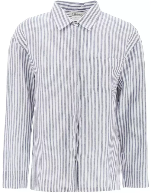 'S MAX MARA "striped linen shirt from renania