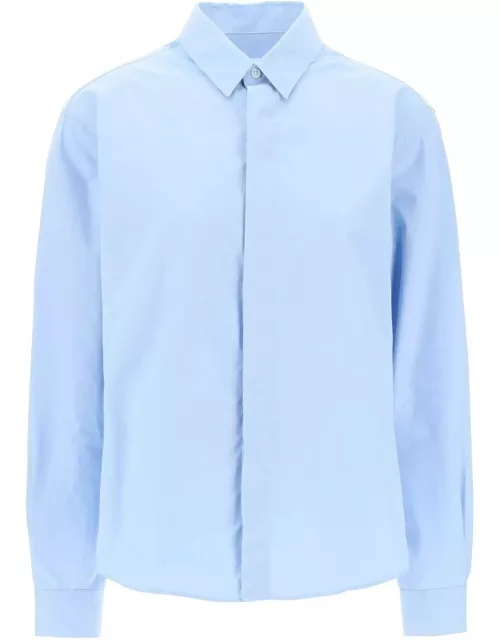 AMI ALEXANDRE MATIUSSI "cotton shirt with embroidered logo"