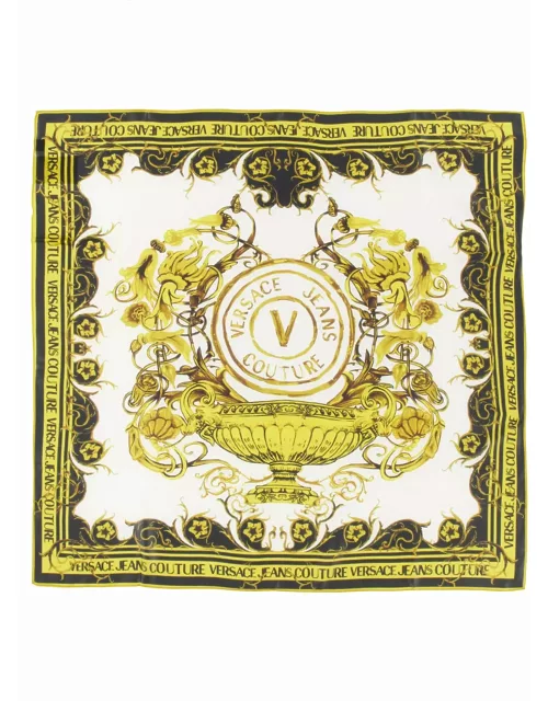 Versace Jeans Couture Logo Print Scarf