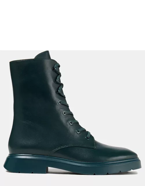 Stuart Weitzman Vacchetta Leather Ankle Combat Boot