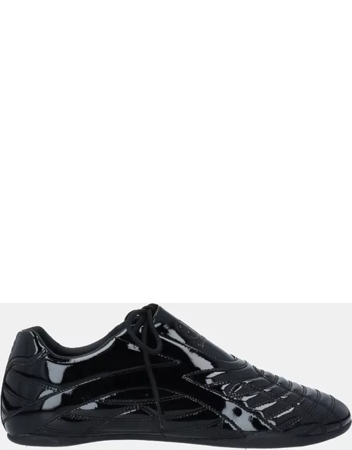 Balenciaga Patent Leather Lace-Up Sneaker
