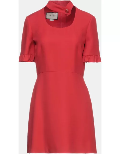 Gucci Red Wool Blend Mini Dress M (IT 42)