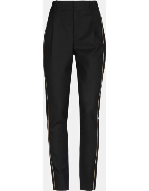 Saint Laurent Black Wool Tapered Pants XL (FR 42)