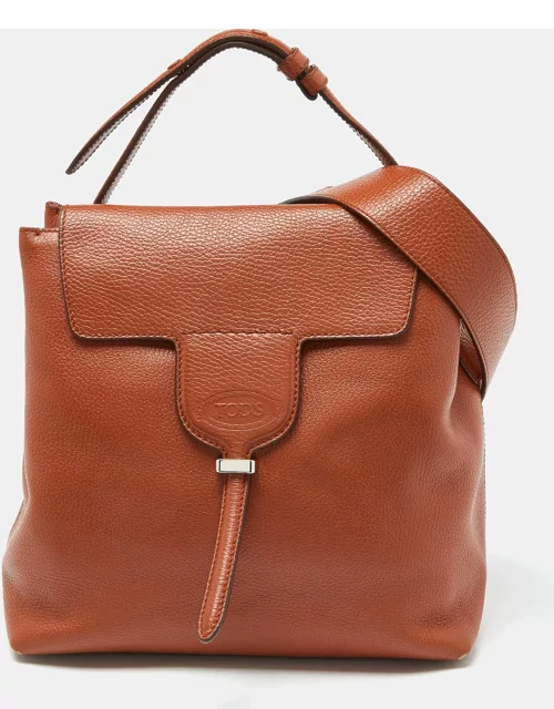 Tod's Tan Leather Top Handle Bag