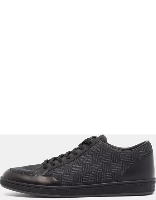 Louis Vuitton Black Damier Graphite Fabric and Leather Offshore Sneaker