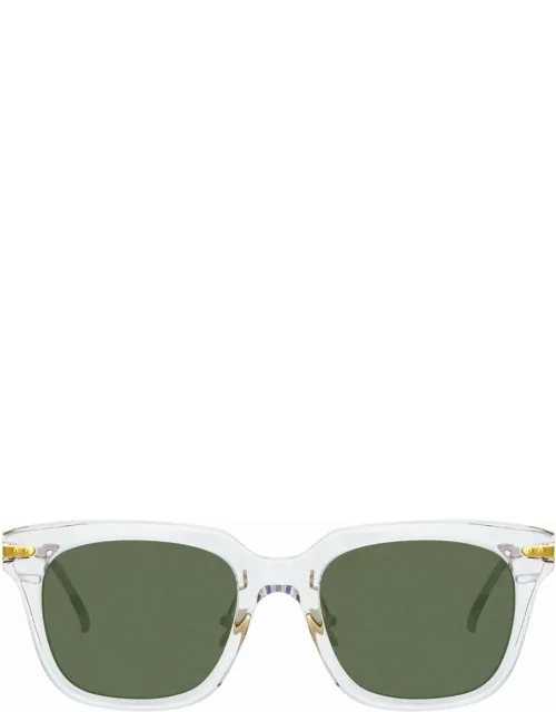 Empire D-Frame Sunglasses in Clear