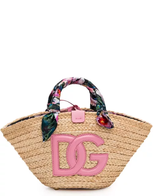 Dolce & Gabbana Kendra Raffia Shopping Bag