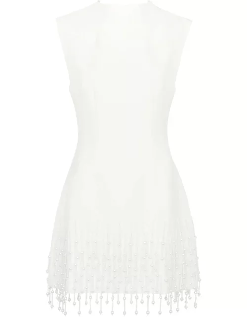 Odd Muse Ultimate Muse Embellished Stretch-crepe Mini Dress - White