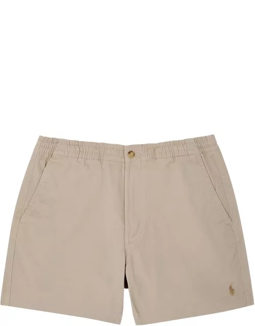 Polo Ralph Lauren Logo-embroidered Stretch-cotton Shorts - Khaki