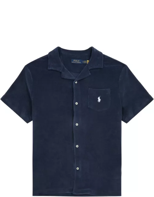 Polo Ralph Lauren Spa Logo-embroidered Terry Shirt - Navy