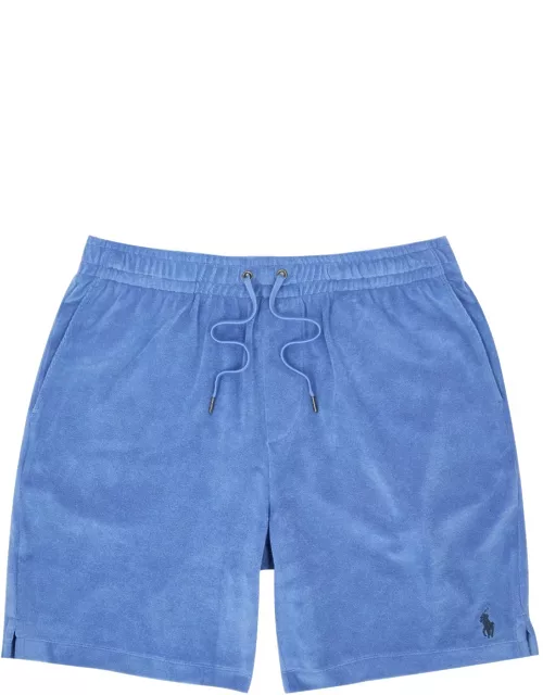 Polo Ralph Lauren Logo-embroidered Terry Shorts - Blue