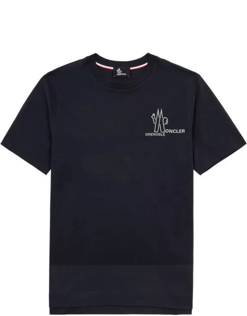 Moncler Grenoble Day-Namic Logo Cotton T-shirt - Navy
