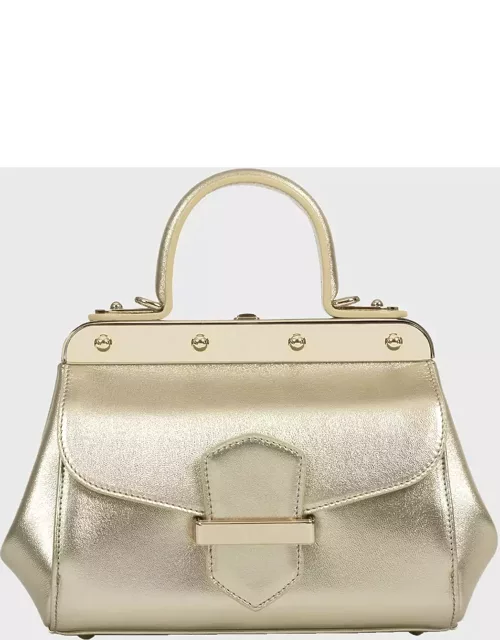 Margherita Small Metallic Top-Handle Bag