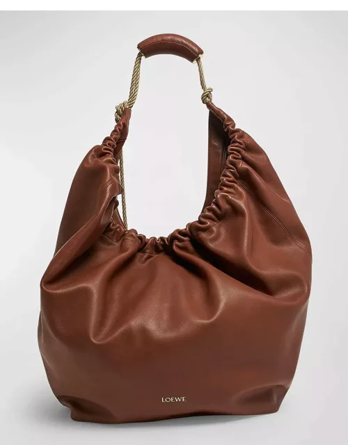 x Paula's Ibiza Squeeze XL Shoulder Bag in Leather