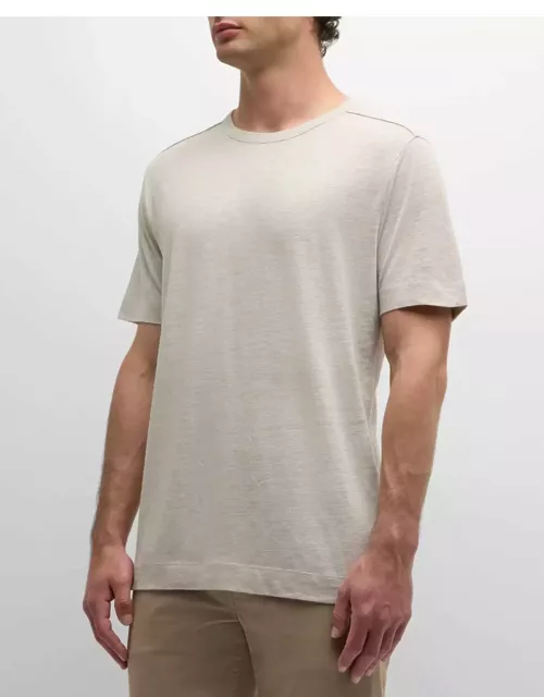 Men's Linen Silk Short-Sleeve T-Shirt