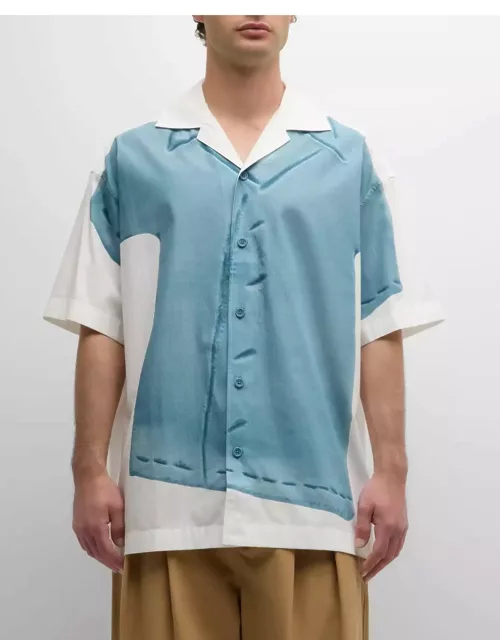 Men's Clay Trompe L'oeil Camp Shirt