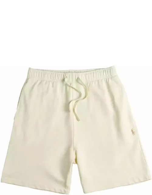 Polo Ralph Lauren Cream Bermuda Shorts With Logo