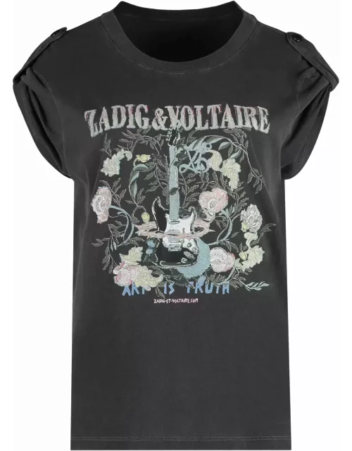 Zadig & Voltaire Cotton Crew-neck T-shirt