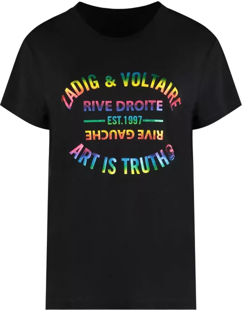 Zadig & Voltaire Cotton Blend Crew-neck T-shirt