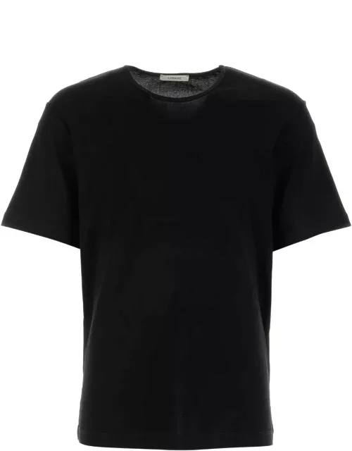 Lemaire Black Cotton T-shirt