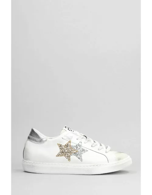 Sneakers In White Suede And Leather 2Star