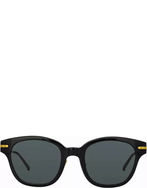 Atkins A D-Frame Sunglasses in Black