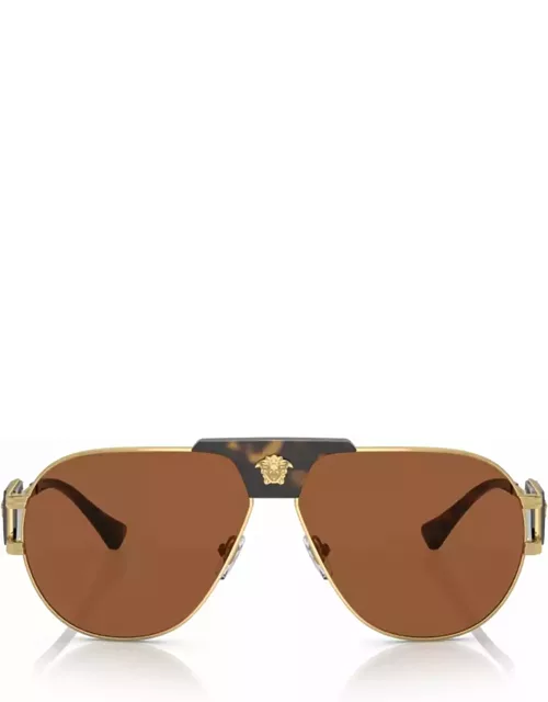 Versace Eyewear Ve2252 Gold Sunglasse