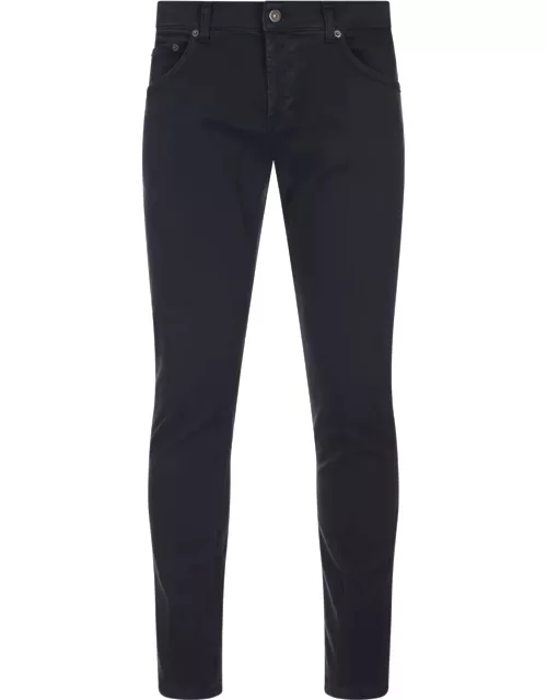 Dondup Mius Slim Fit Jeans In Ink Blue Bull Stretch