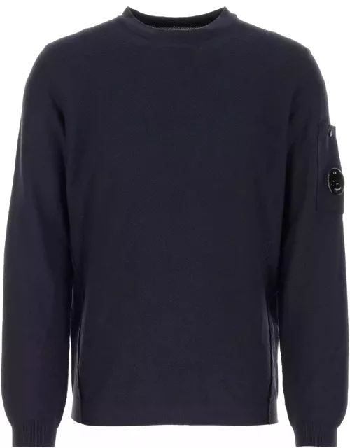 C.P. Company Dark Blue Cotton Sweater