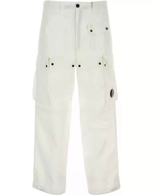 C.P. Company White Cotton Pant