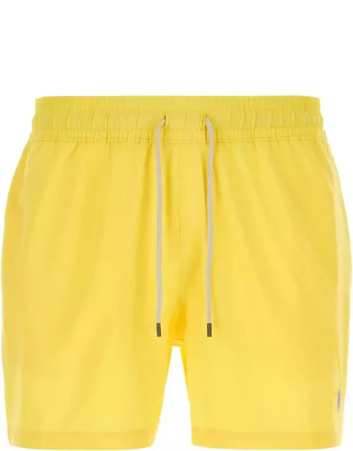 Polo Ralph Lauren Yellow Stretch Polyester Swimming Short
