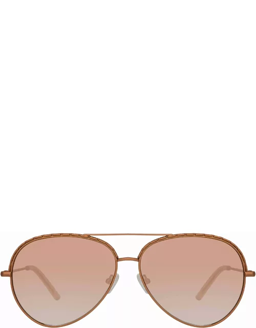 Matthew Williamson Magnolia Sunglasses in Nude