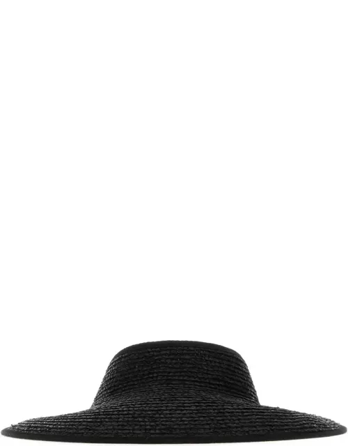Helen Kaminski Black Raffia Aleeya 9 Hat