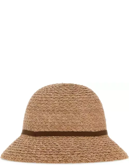 Helen Kaminski Camel Raffia Viola Bucket Hat