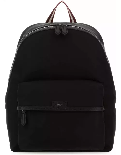 Bally Black Nylon Code Backpack