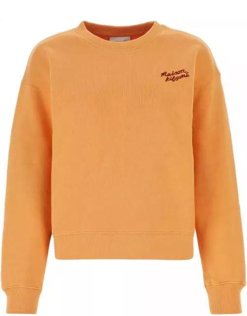 Maison Kitsuné Light Orange Cotton Sweatshirt