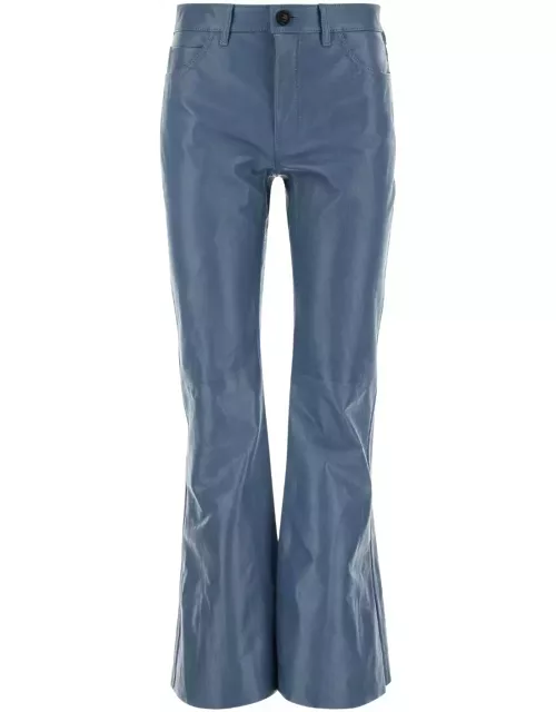 Marni Air Force Blue Leather Pant