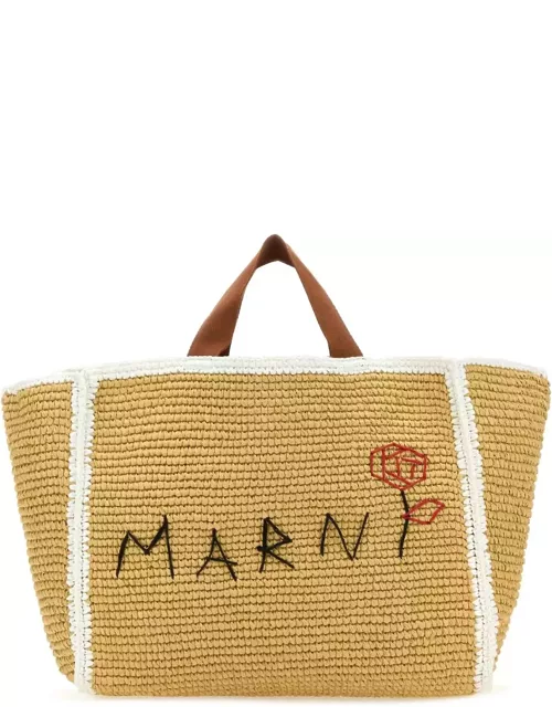 Marni Raffia Shopping Bag