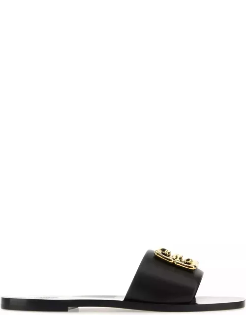 Givenchy Black Leather 4g Baroque Slipper
