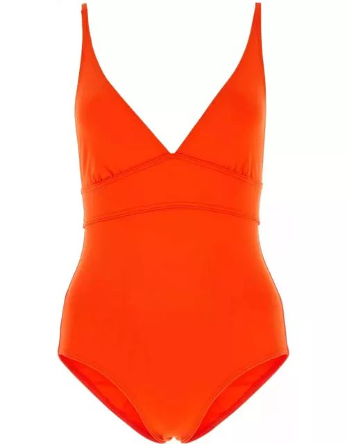 Eres Orange Stretch Nylon Swimsuit