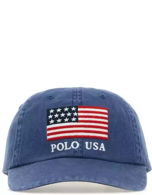 Polo Ralph Lauren Air Force Blue Cotton Baseball Cap
