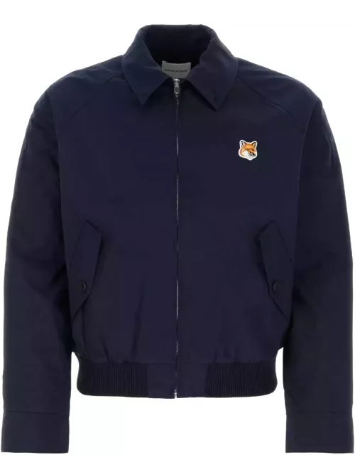 Maison Kitsuné Navy Blue Cotton Blend Jacket