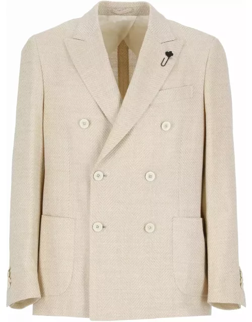 Lardini Wool, Silk And Linen Jacket