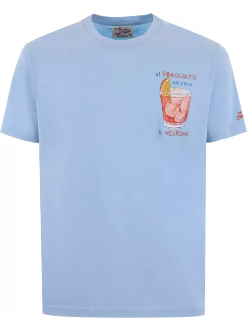 T-shirt Mc2 Saint Barth di Sbagliato Ho Solo Il Negroni In Cotone Disponibile Store Scafati