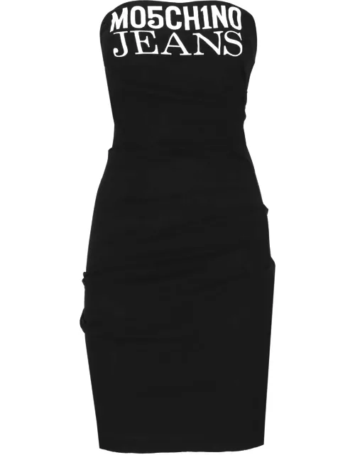 M05CH1N0 Jeans Dress With Logo