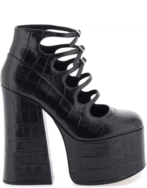 Marc Jacobs The Croc Embossed Kiki Ankle Boot