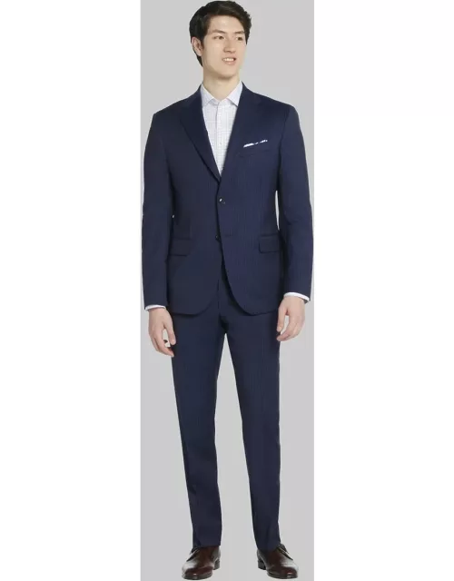 JoS. A. Bank Big & Tall Men's Reserve Collection Tailored Fit Stripe Suit , Blue, 52 Regular