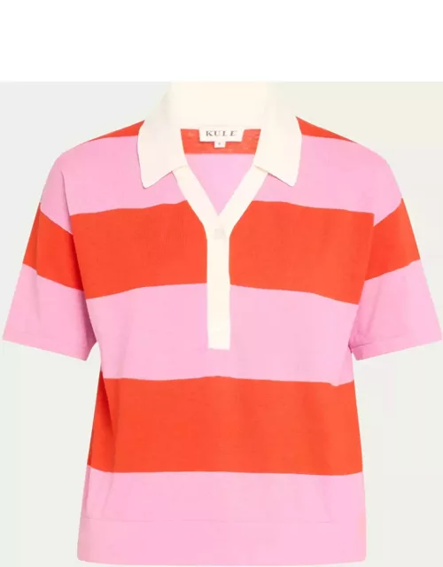 The Buell Short-Sleeve Striped Polo Shirt